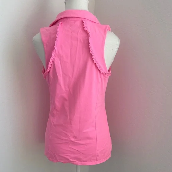 Lilly Pulitzer Luxletic Pink Sleeveless Women's Top - Picture 3 of 4